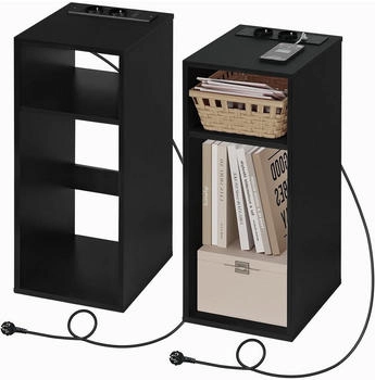 Woltu Nachttisch mit Ladefunktion 25x60cm 2 Stk. (W0ETT0239-2)