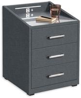 ED EXCITING DESIGN Nachtkonsole "Moon" mit LED-Beleuchtung und USB-Anschluss &