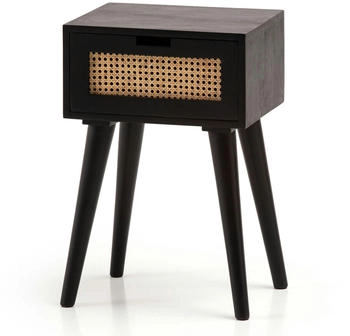 Finebuy Nachttisch Wiener Geflecht 40x60cm (FB95713)