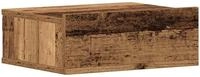 vidaXL H&auml;ngender Nachttisch Altholz-Optik 40x32x15 cm Holzwerkstoff