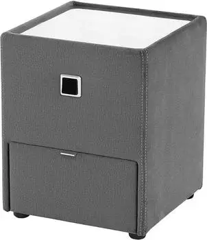 Jockenhöfer "Lancy" grau (grau 341 09) B:42,5cm H:53cm T:45cm Holzwerkstoff Glas Sideboards mit LED-Beleuchtung (75998154-0) grau 341 09