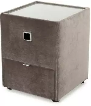 Jockenh&ouml;fer "Lancy" grau (grau 372 09) B:42,5cm H:53cm T:45cm Holzwerkstoff Glas Sideboards mit LED-Beleuchtung (28391969-0) grau 372 09