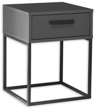 Schlafkontor "Suna Kommode Nachttisch " grau (graphit) B:40cm H:52cm T:38,5cm Melamin Sideboards auf Metallgestell (32385364-0) graphit