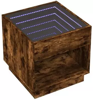 vidaXL mit Infinity-LED Räuchereiche 50x50x50 cm (3284088)