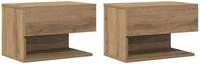 vidaXL Wand-Nachttische 2 Stk. Artisan-Eiche