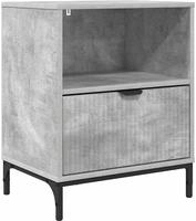 vidaXL Nachttisch Betongrau 49 x 36 x 61 cm Holzwerkstoff