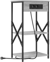 vidaXL Nachttisch Graues Sonoma 41 x 31 x 76 cm Holzwerkstoff