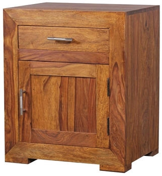 Finebuy Nachttisch Massivholz 60 cm für Boxspringbett