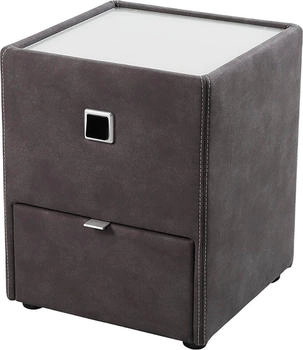 Jockenhöfer "Lancy" grau (dunkelgrau 419 09) B:42,5cm H:53cm T:45cm Holzwerkstoff Glas Sideboards mit LED-Beleuchtung (10514044-0) dunkelgrau 419 09