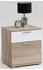 FMD weiß (struktureichefarben hell weiß) B:45cm H:53cm T:38cm Sideboards Nachttisch (426079-0) struktureichefarben hell weiß
