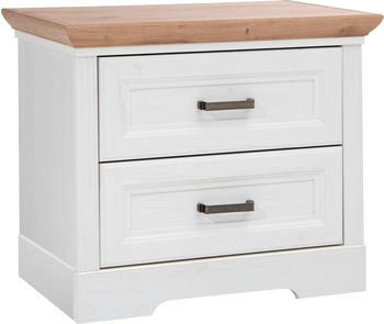 Schlafkontor Nachtkommode Jasmin II Landhausstil Pinie Weiß / Anderson Pine / Artisan Eiche (47359419)