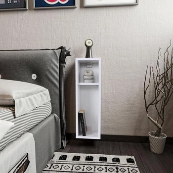 Hanah Home Skye Decor Turra achttisch Weiß 100% Melaminbeschichtete Partikelplatte
