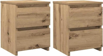 vidaXL 2 Stk. Artisan-Eiche 30x30x40 cm Holzwerkstoff (855849)
