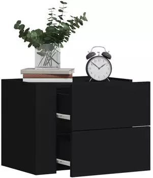 vidaXL Wand- 2 Stk. Schwarz 45x30x35 cm (848328)