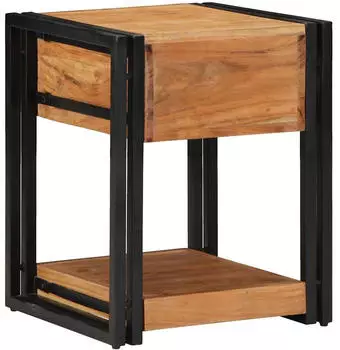 vidaXL 2 pcs Braun 40 x 40 x 50 cm Akazie Massivholz (4016705)