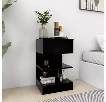 vidaXL 2 Stk. Schwarz 40x35x65 cm (808651)