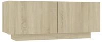 vidaXL Nachttisch Sonoma-Eiche 100x35x40 cm Holzwerkstoff