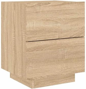 vidaXL mit LED-Leuchten Sonoma Eiche Holzwerkstoff (836739)