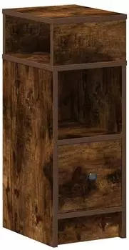 vidaXL mit Schublade Räuchereiche 25x31x66 cm (858622)