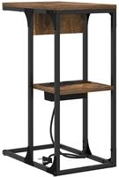 vidaXL Nachttisch Ger&auml;ucherte Eiche 41,5 x 26 x 60,5 cm Holzwerkstoff