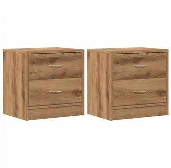 vidaXL 2 Stk. Artisan-Eiche 40x30x40 cm Holzwerkstoff (855927)