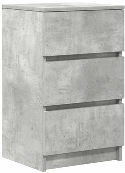 vidaXL mit 3 Schubladen Betongrau 39x35x65 cm (861343)