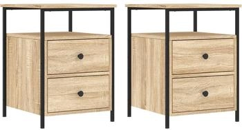vidaXL 2 Stk. Sonoma-Eiche 44x45x60 cm Holzwerkstoff (826006)