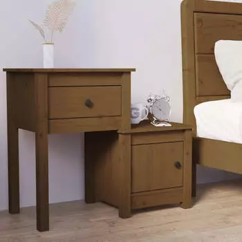 vidaXL Honigbraun 79,5x38x65,5 cm Massivholz Kiefer (814545)