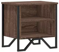 vidaXL Nachttisch Braun Eichen-Optik 40x30x40 cm Holzwerkstoff