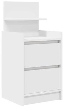 vidaXL mit 2 Schubladen Weiß 38x34x80 cm (861355)