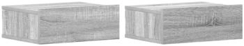 vidaXL Hängende 2 Stk. Grau Sonoma 40x30x15 cm (815285)