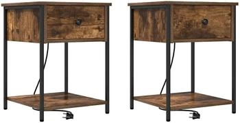 vidaXL 2 pcs R&auml;uchereiche 42 x 41 x 56 cm Holzwerkstoff (859425)