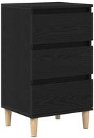 vidaXL Nachttisch Schwarz Eichen-Optik 40 x 35 x 70 cm Holzwerkstoff