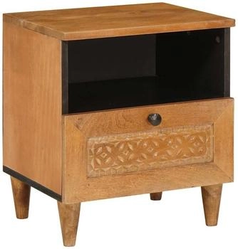 vidaXL Hellbraun 40 x 33 x 46 cm massives Mangoholz (4018086)