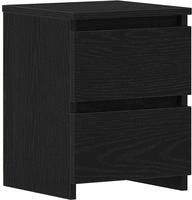 vidaXL Nachttisch Schwarz Eichen-Optik 30 x 30 x 40 cm Holzwerkstoff