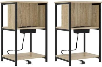 vidaXL 2 pcs Sonoma Eiche 38 x 31 x 61 cm Holzwerkstoff (859453)