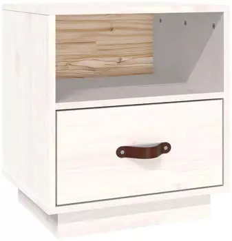 vidaXL Weiß 40x34x45 cm Massivholz Kiefer (818297)