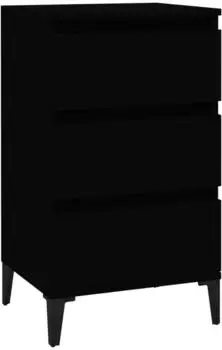 vidaXL Schwarz 40x35x70 cm Holzwerkstoff (819669)