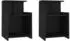 vidaXL 2 Stk. Schwarz 40x35x60 cm Holzwerkstoff (806178)