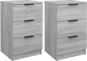 vidaXL 2 Stk. Grau Sonoma 40x36x65 cm (817054)