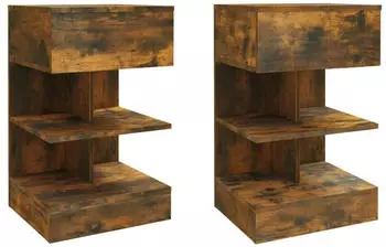 vidaXL 2 Stk. Räuchereiche 40x35x65 cm Holzwerkstoff (816042)