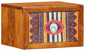 vidaXL Wandmontiert Braun 35 x 30 x 22 cm Akazie Massivholz (4016517)