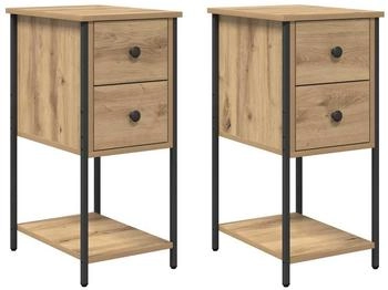 vidaXL 2 pcs Eiche handwerklich 32 x 42 x 70 cm (871288)