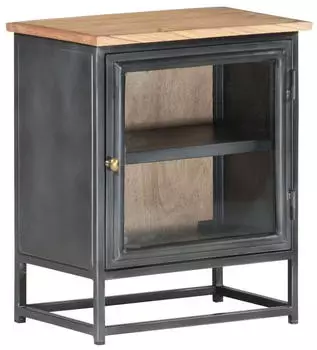 vidaXL Grau 40x30x50 cm Massivholz Akazie (323501)