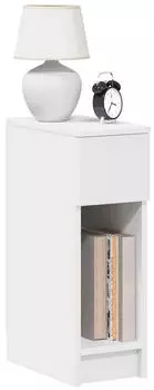 vidaXL mit Schublade 2 Stk. Weiß 20x36x60 cm (858696)