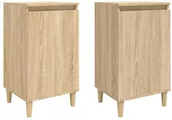 vidaXL 2 Stk. Sonoma-Eiche 40x35x70 cm Holzwerkstoff (819635)