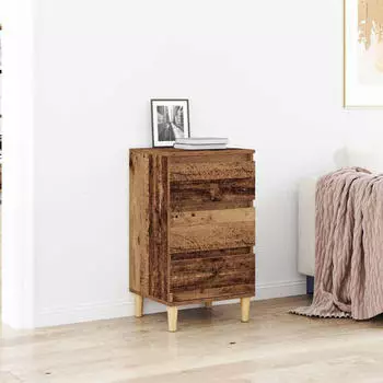 vidaXL mit Schubladen Altholz 40 x 35 x 70 cm Holzwerkstoff (863427)