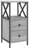 vidaXL 2 Stk. Grau Sonoma 34x35,5x70 cm Holzwerkstoff (825950)