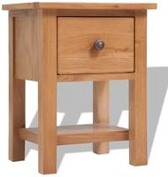 Nachttisch 36x30x47 Cm Massivholz Eiche Vidaxl