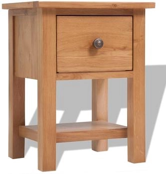 vidaXL Nachttisch Massivholz Eiche (243930)